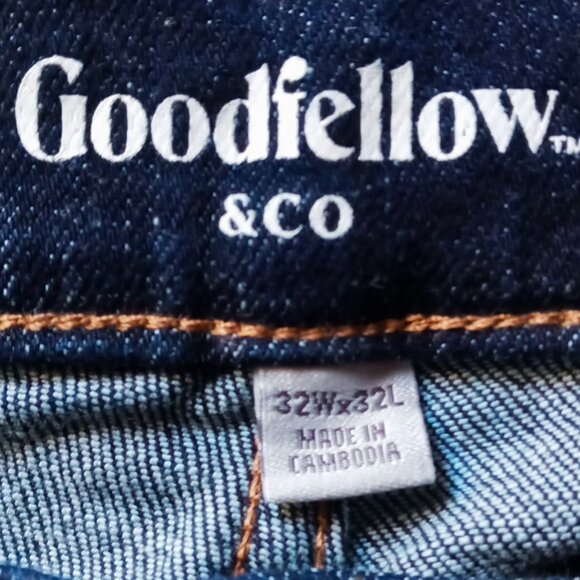 NEW! Goodfellow & Co. Men’s Athletic Fit Medium Wash Comfortable Denim Jeans - Picture 6 of 12
